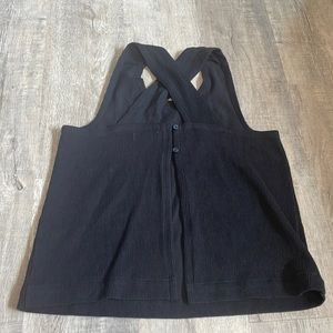 Madewell Ottoman Jacquard cross-back tank top